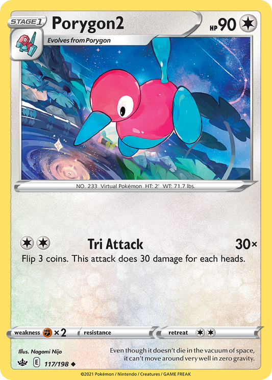Porygon2 - 117/198 - - CHILLING REIGN - Pokemon - Uncommon | AA58-50