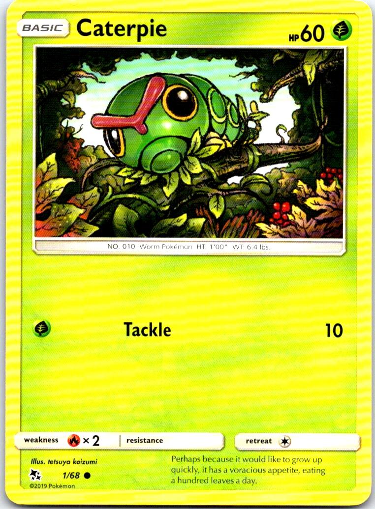 Caterpie - 1/68 - - HIDDEN FATES - Pokemon - Common | AB20-8