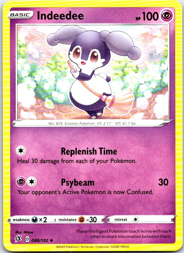 Indeedee - 088/192 - - REBEL CLASH - Pokemon - Uncommon | AB75-11