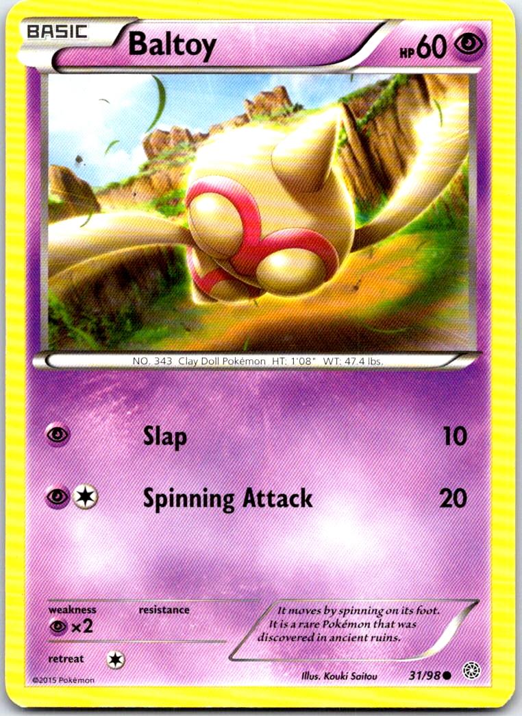 Baltoy - 31/98 - - ANCIENT ORIGINS - Pokemon - Common | AB76-41