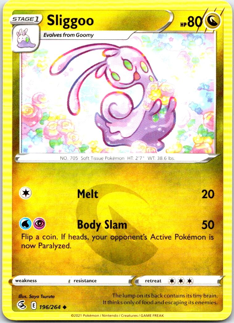Sliggoo - 196/264 - - FUSION STRIKE - Pokemon - Uncommon | AB34-3