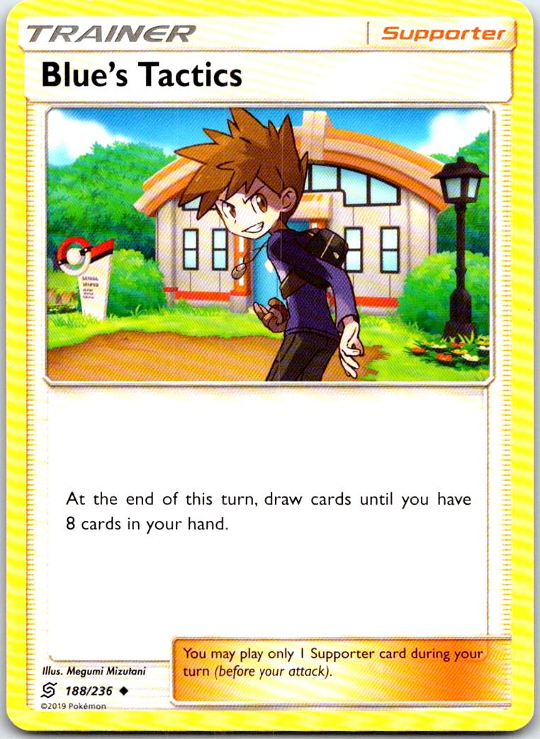Blue's Tactics - 188/236 - - UNIFIED MINDS - Pokemon - Uncommon | AB63-55