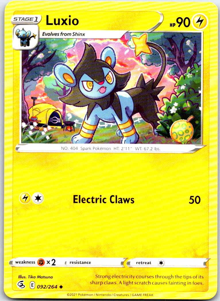 Luxio - 092/264 - - FUSION STRIKE - Pokemon - Uncommon | AB39-28