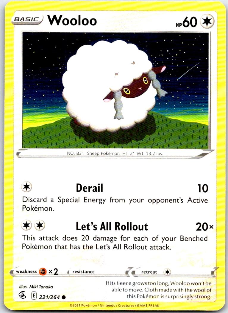 Wooloo - 221/264 - - FUSION STRIKE - Pokemon - Common | AB33-51