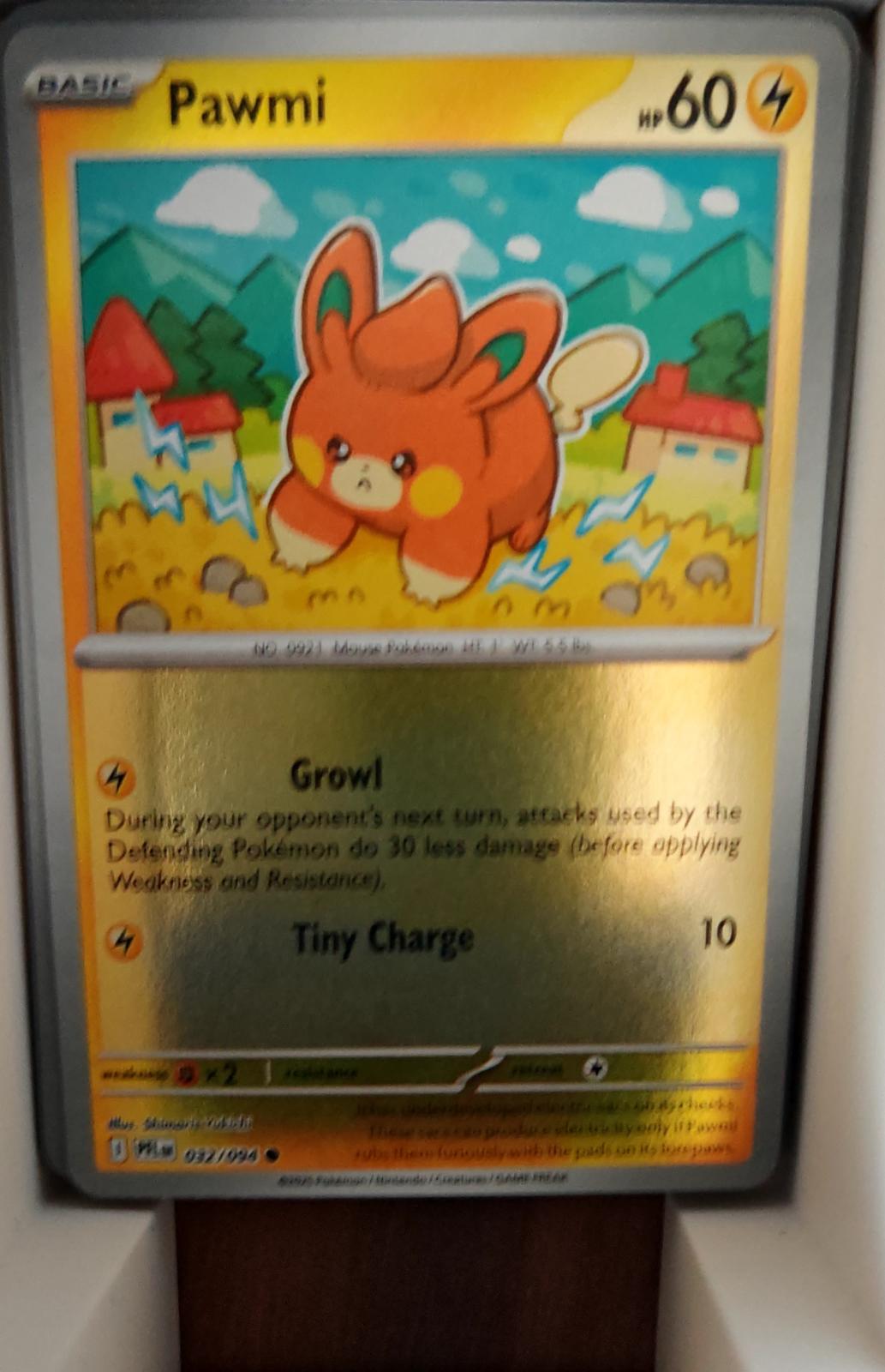 Pawmi - 032/094 - Reverse Holo - PHANTASMAL FLAMES - Pokemon - Common | AA56-24
