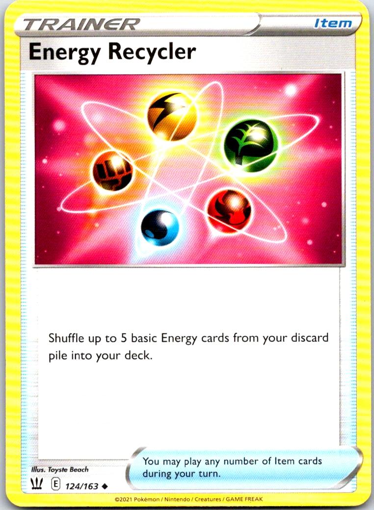 Energy Recycler - 124/163 - - BATTLE STYLES - Pokemon - Uncommon | AA118-10