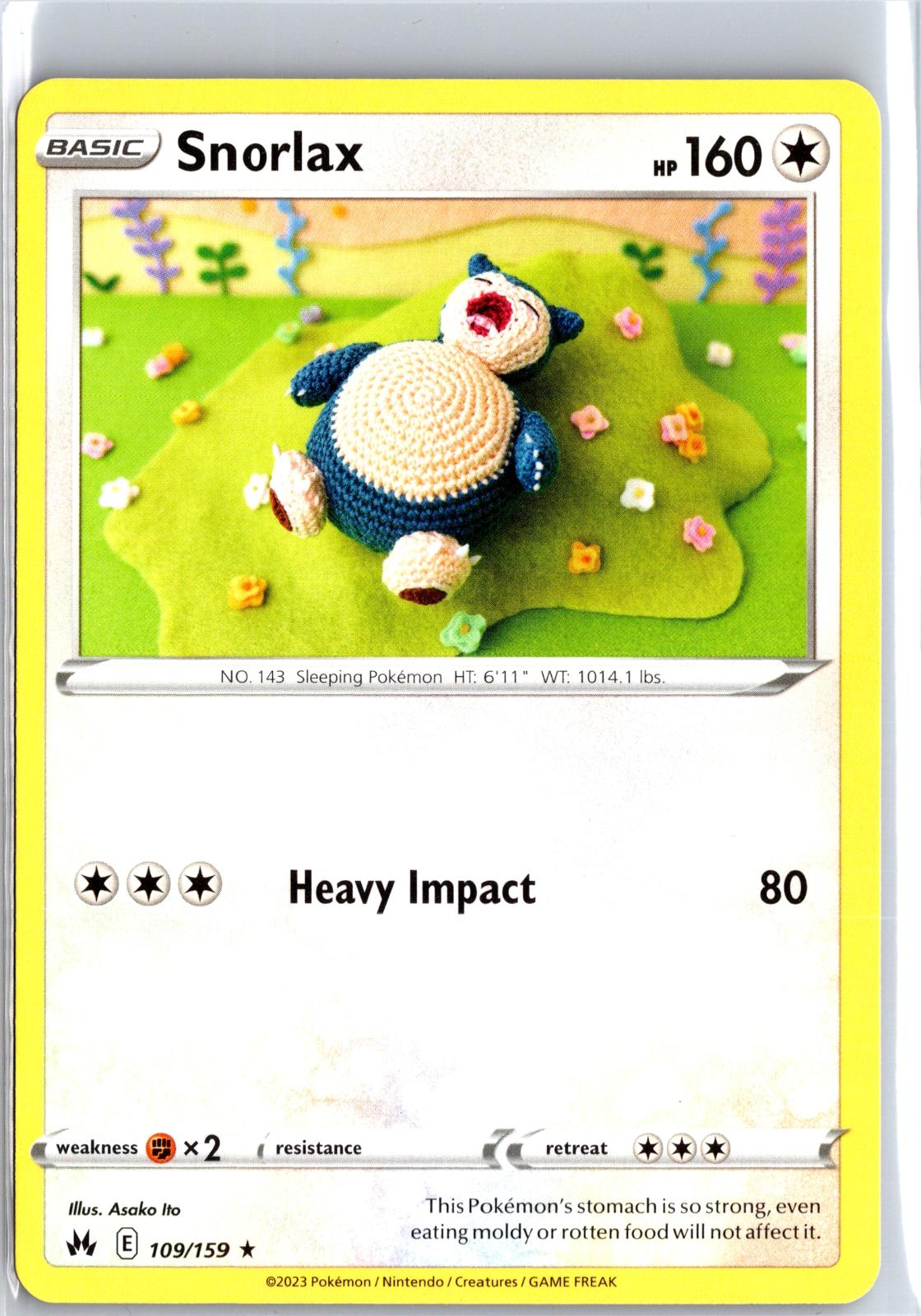 Snorlax - 109/159 - - CROWN ZENITH - Pokemon - Rare | AB05-11
