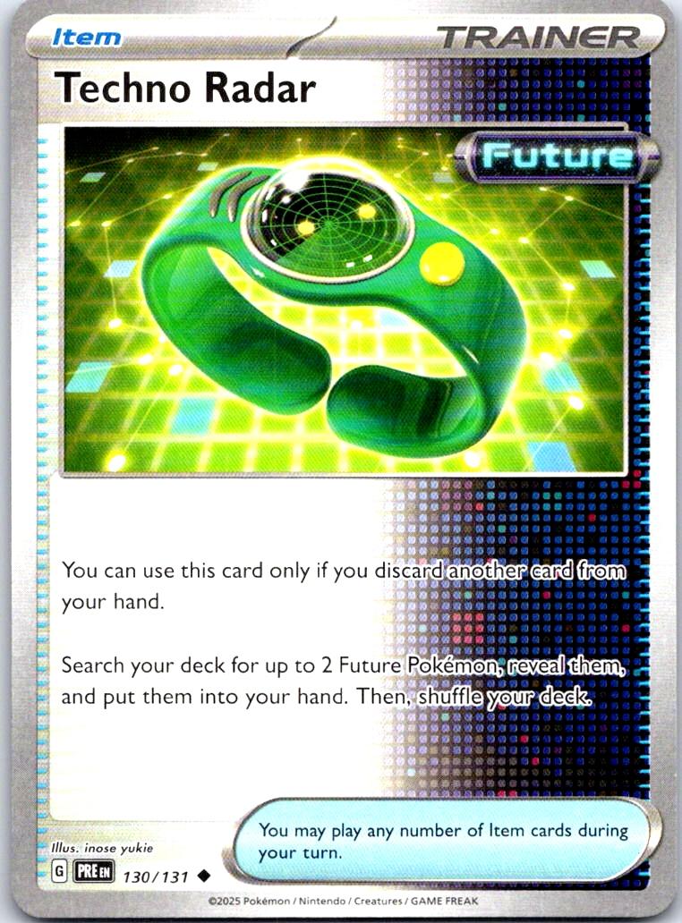 Techno Radar - 130/131 - - PRISMATIC EVOLUTIONS - Pokemon - Uncommon | AB25-1