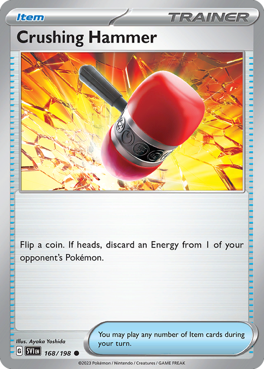 Crushing Hammer - 168/198 - - SCARLET & VIOLET - Pokemon - Common | AA40-15