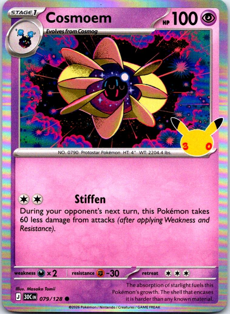 Cosmoem - 079/128 - Holo - ME: 30TH CELEBRATION - Pokemon - | AB32-24