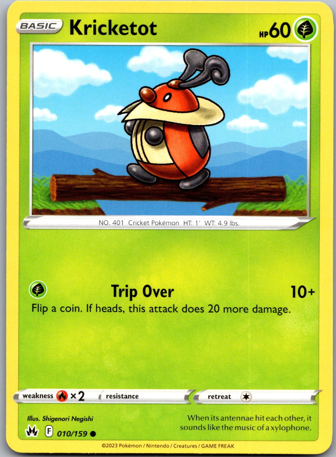 Kricketot - 010/159 - - CROWN ZENITH - Pokemon - Common | AA93-46
