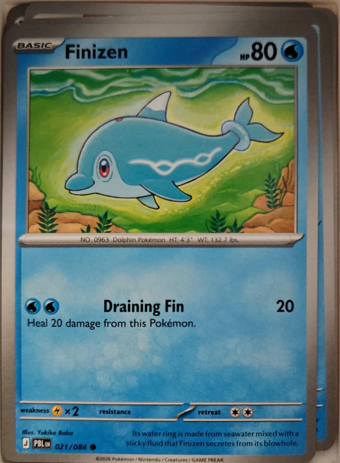 Finizen - 021/084 - - PITCH BLACK - Pokemon - Common | AA16-7