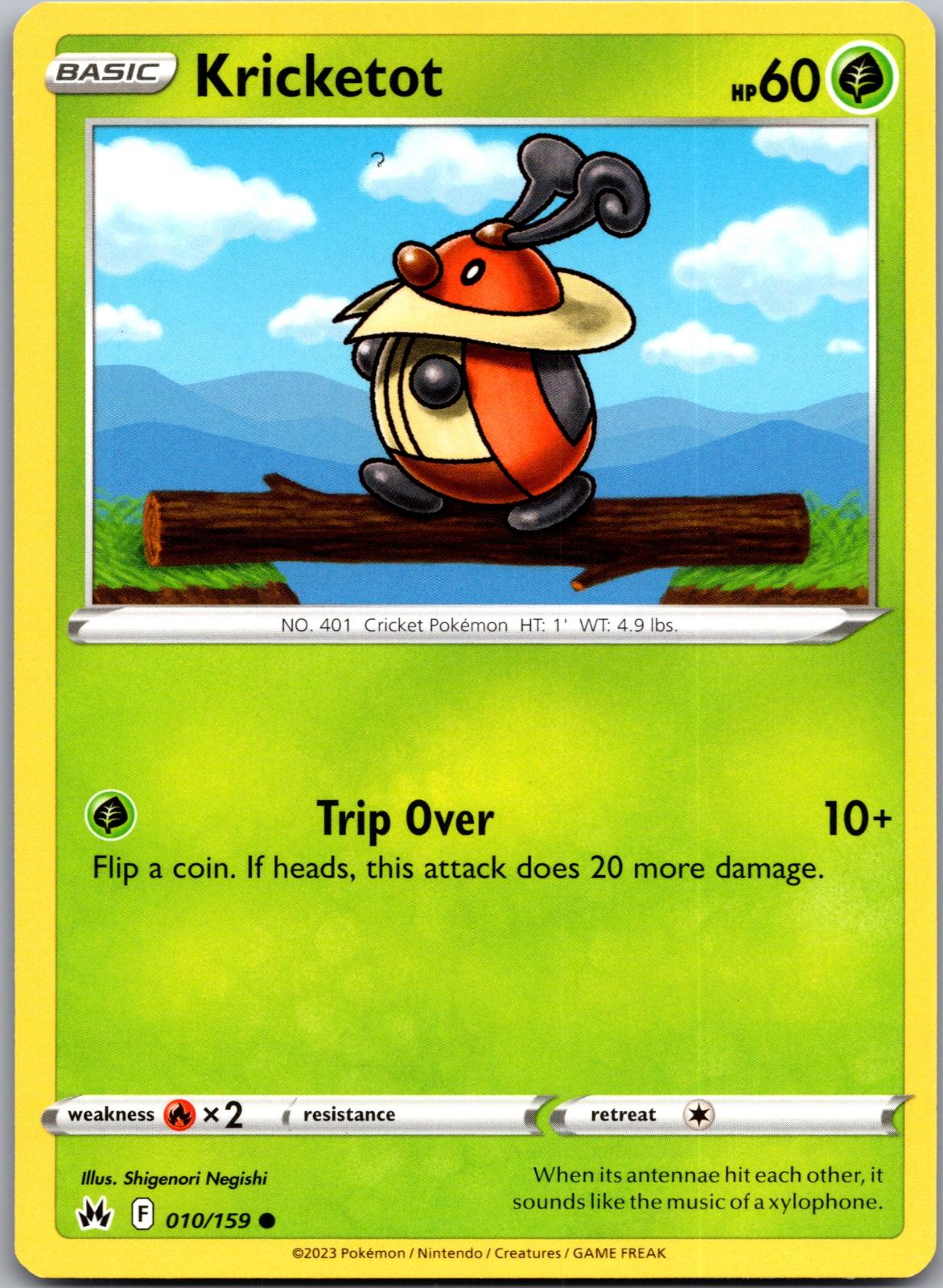 Kricketot - 010/159 - - CROWN ZENITH - Pokemon - Common | AA93-40