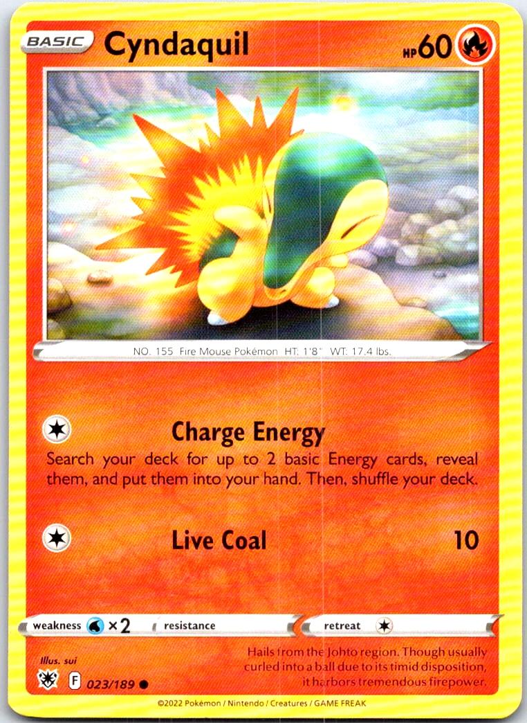 Cyndaquil - 023/189 - - ASTRAL RADIANCE - Pokemon - Common | AB60-34