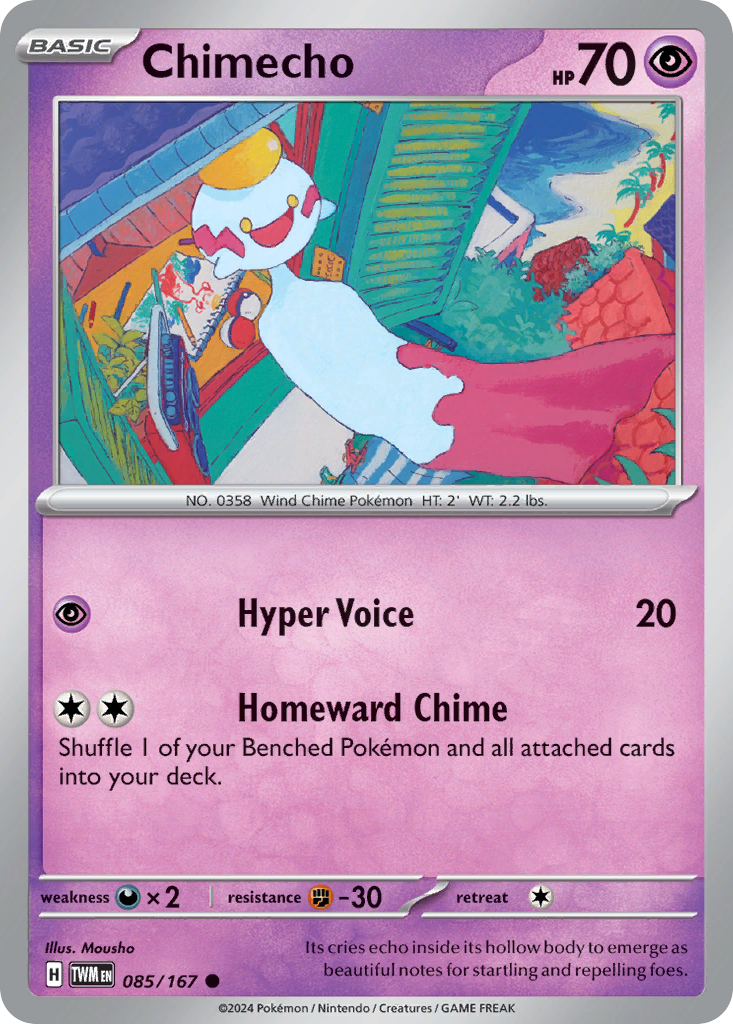 Chimecho - 085/167 - Reverse Holo - TWILIGHT MASQUERADE - Pokemon - | AA49-48