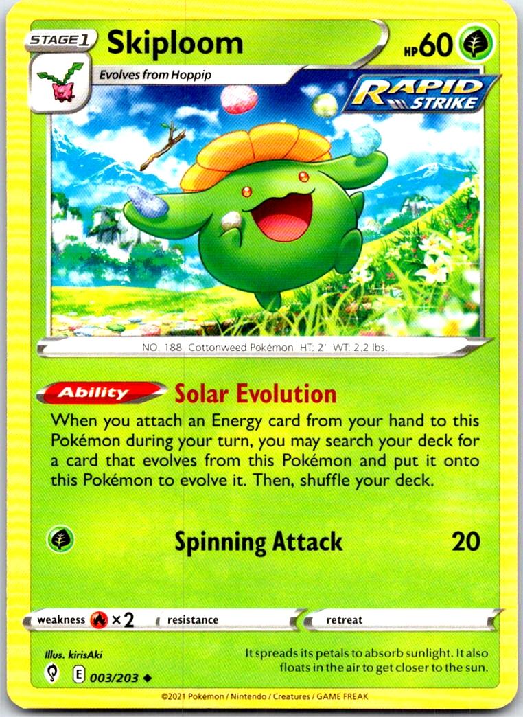 Skiploom - 003/203 - - EVOLVING SKIES - Pokemon - Uncommon | AB35-49