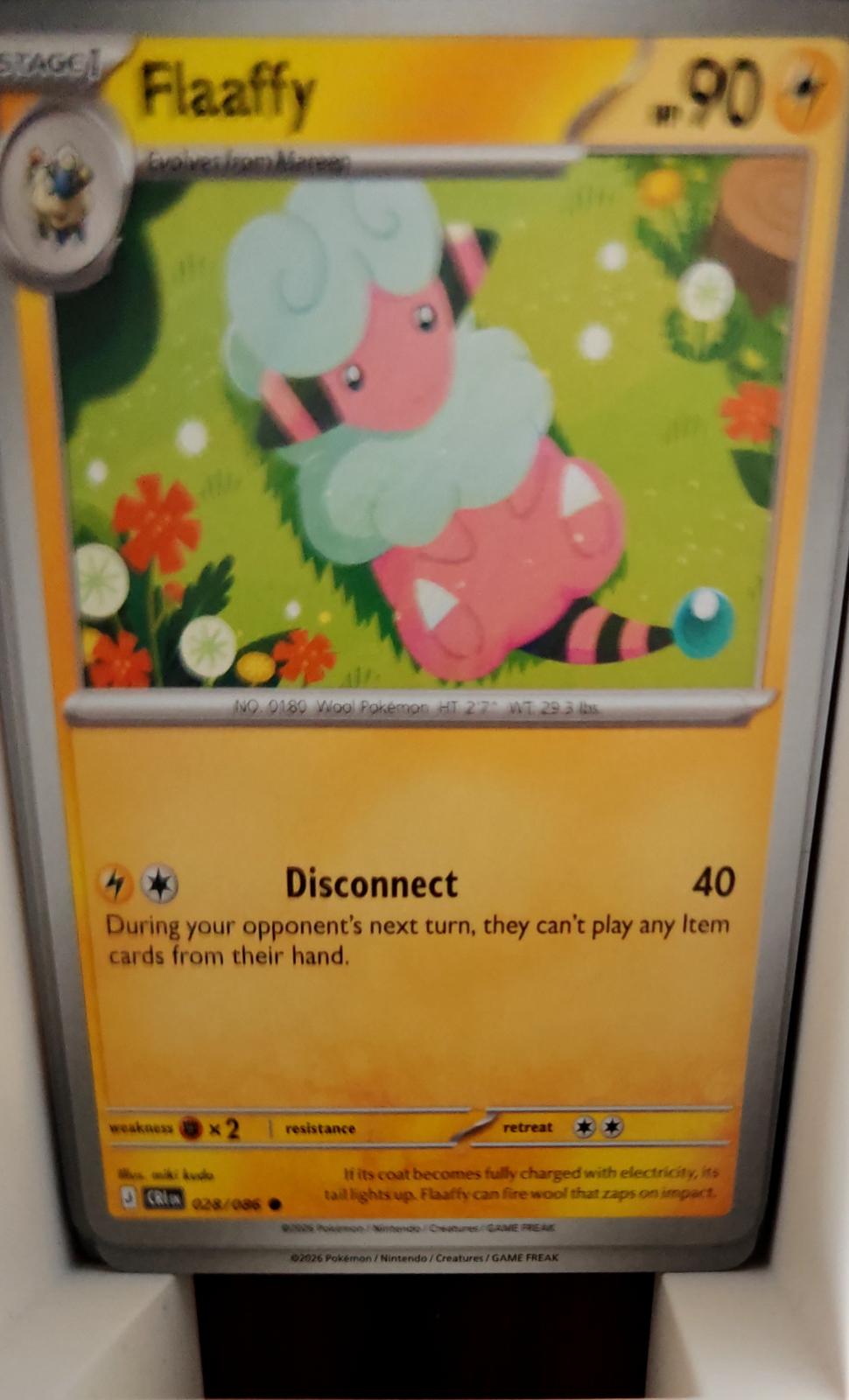 Flaaffy - 028/086 - - CHAOS RISING - Pokemon - Common | AA47-26