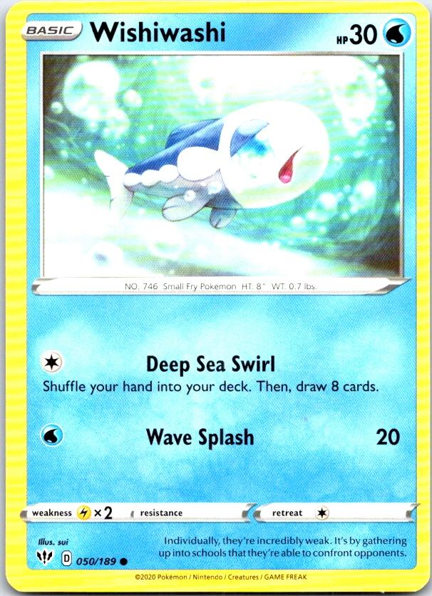 Wishiwashi - 050/189 - - DARKNESS ABLAZE - Pokemon - Common | AC19-23