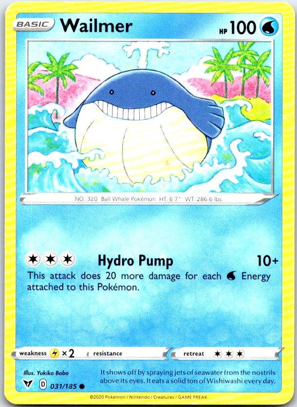 Wailmer - 031/185 - - VIVID VOLTAGE - Pokemon - Common | AC18-29