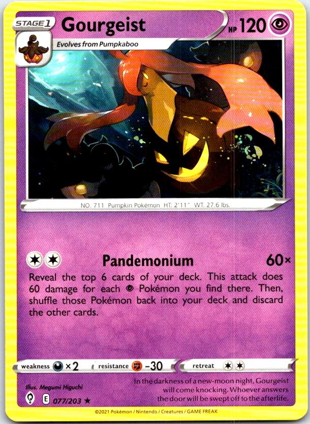 Gourgeist - 077/203 - - EVOLVING SKIES - Pokemon - Rare | AC05-2