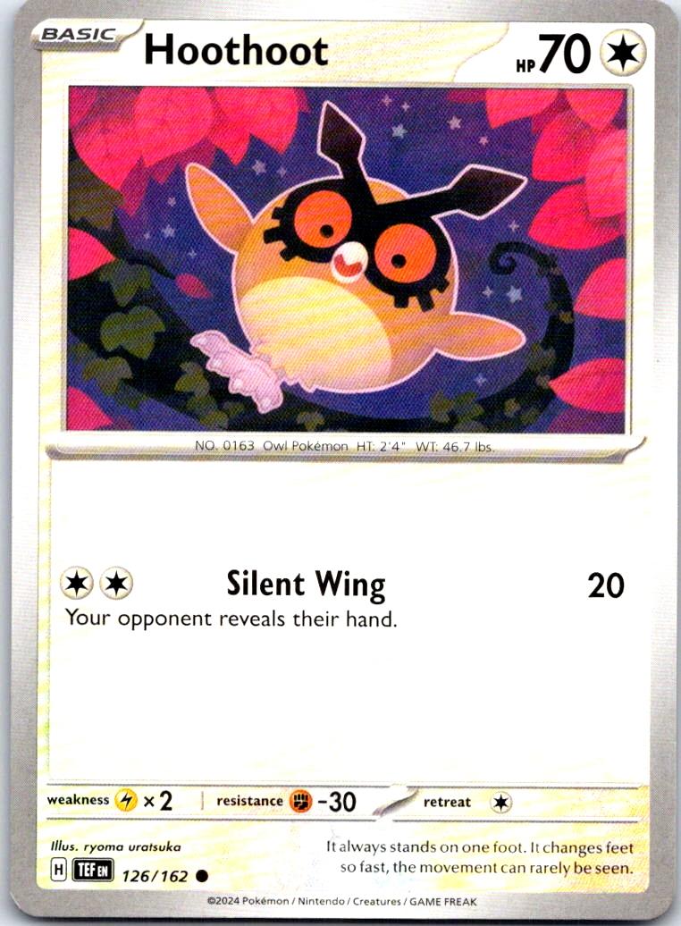 Hoothoot - 126/162 - - TEMPORAL FORCES - Pokemon - Common | AB26-4