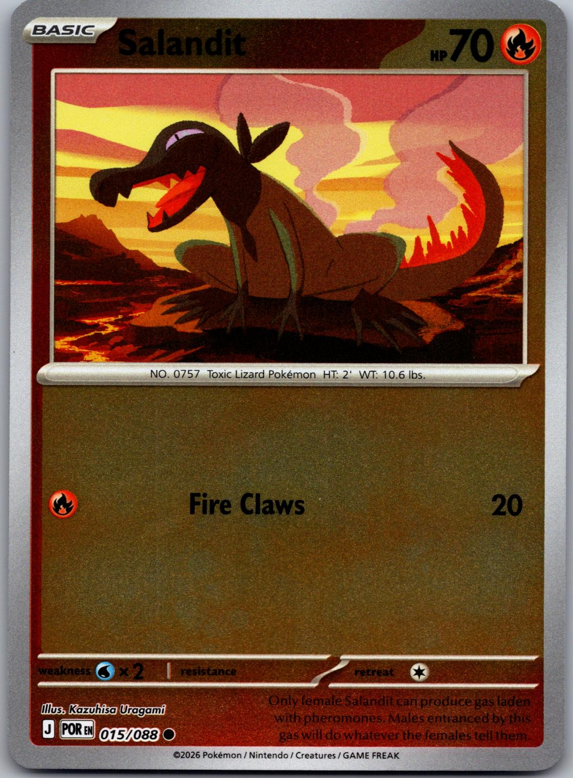 Salandit - 015/088 - Reverse Holo - PERFECT ORDER - Pokemon - Common | AA80-49