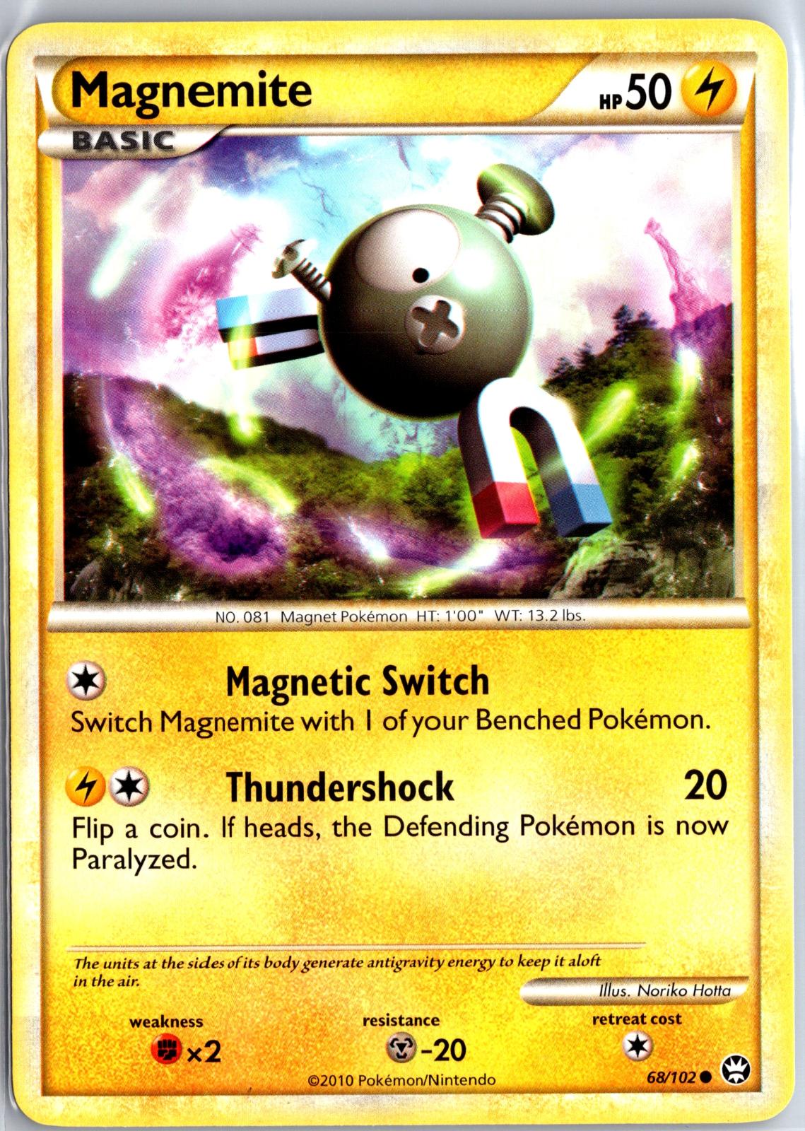 Magnemite - 68/102 - - HGSS TRIUMPHANT - Pokemon - Common | AB05-30