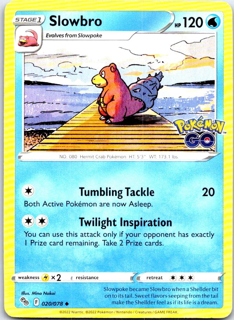 Slowbro - 020/078 - - POKEMON GO - Pokemon - Uncommon | AB92-18