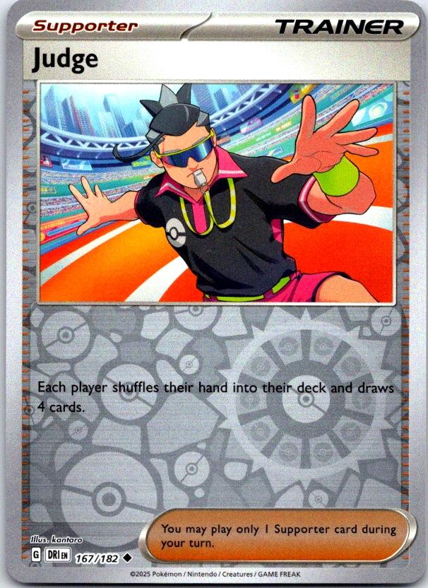 Judge - 167/182 - Reverse Holo - DESTINED RIVALS - Pokemon - Uncommon | AC21-30
