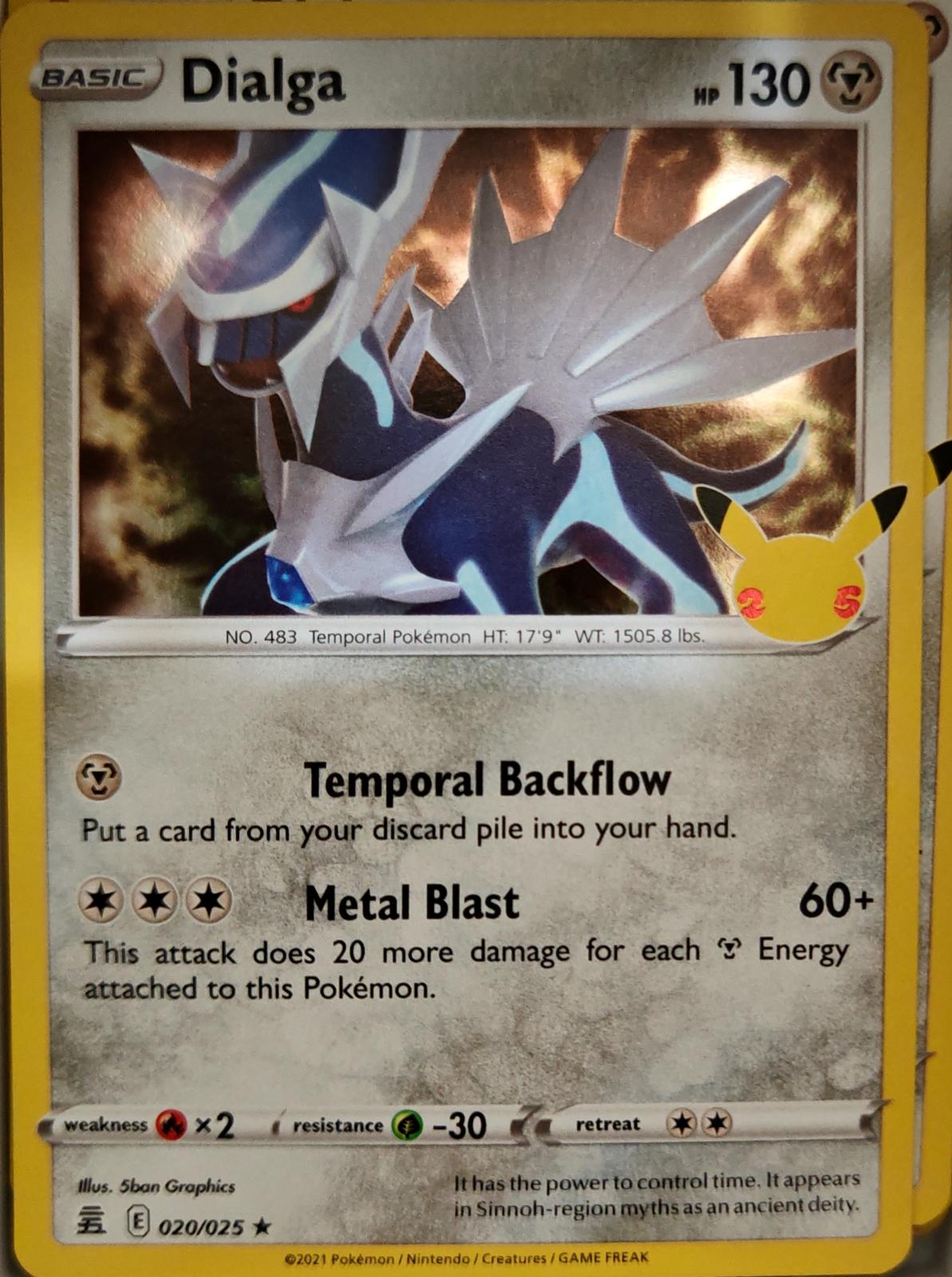 Dialga - 020/025 - Holo - CELEBRATIONS - Pokemon - Rare | AA06-25