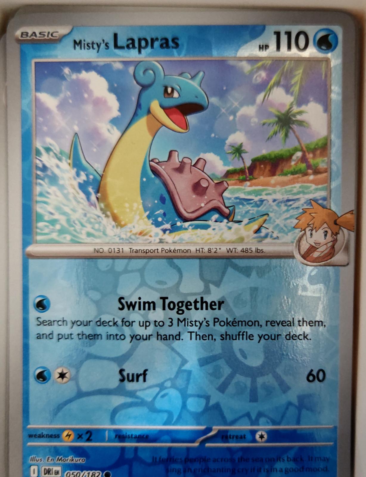 Misty's Lapras - 050/182 - Reverse Holo - DESTINED RIVALS - Pokemon - | AA19-98