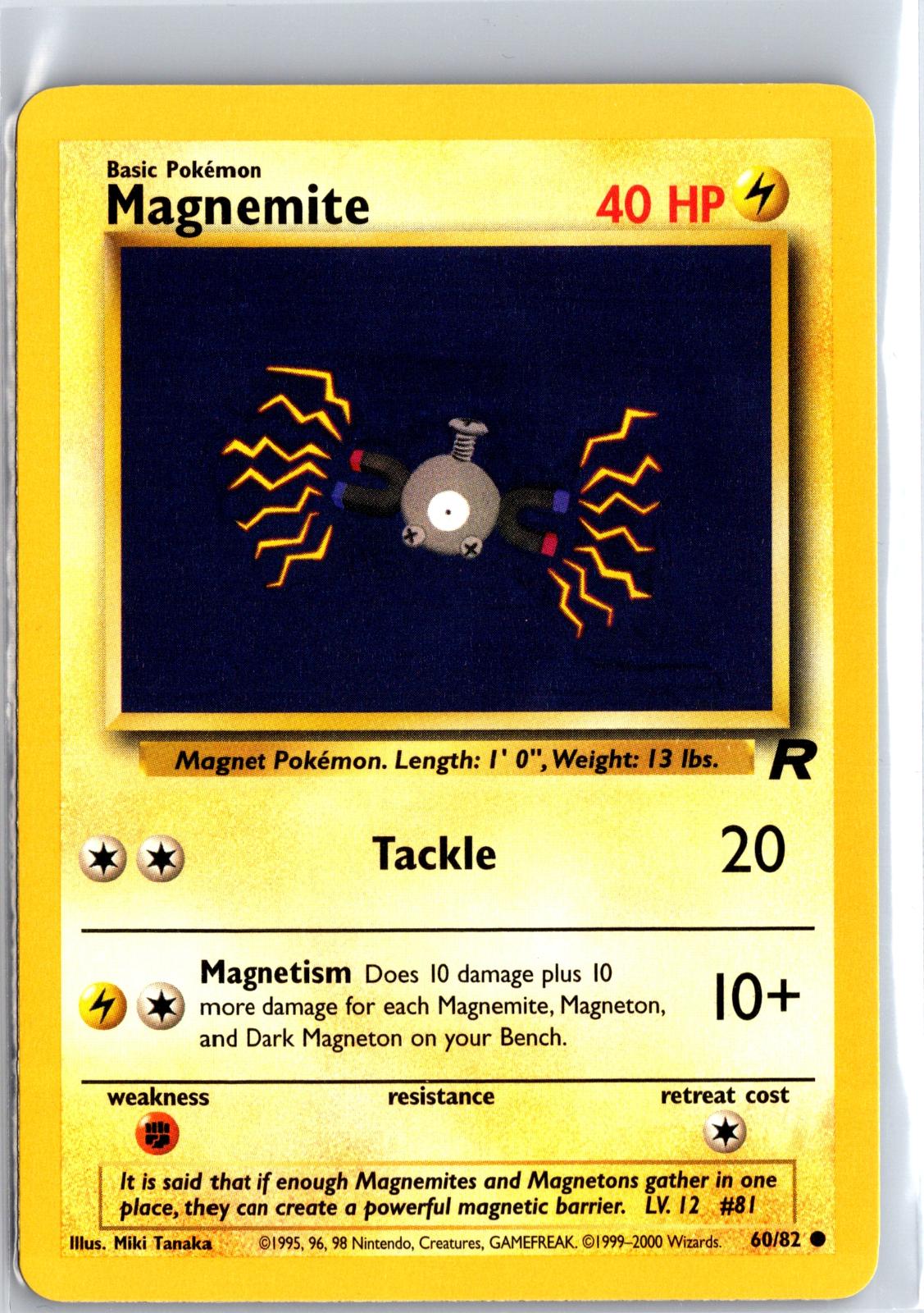 Magnemite - 60/82 - Unlimited - TEAM ROCKET - Pokemon - Common | AB05-35