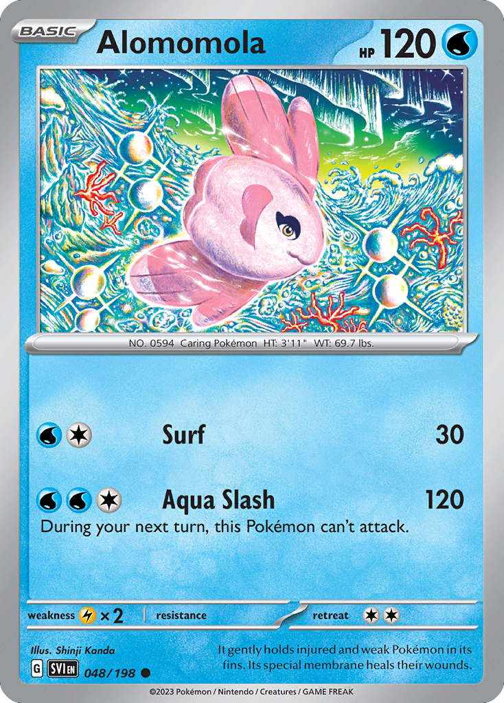 Alomomola - 048/198 - Reverse Holo - SCARLET & VIOLET - Pokemon - | AA49-44