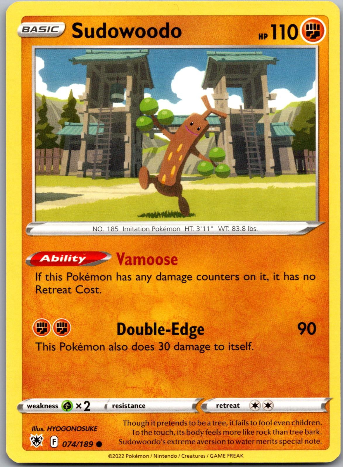 Sudowoodo - 074/189 - - ASTRAL RADIANCE - Pokemon - Common | AA89-11