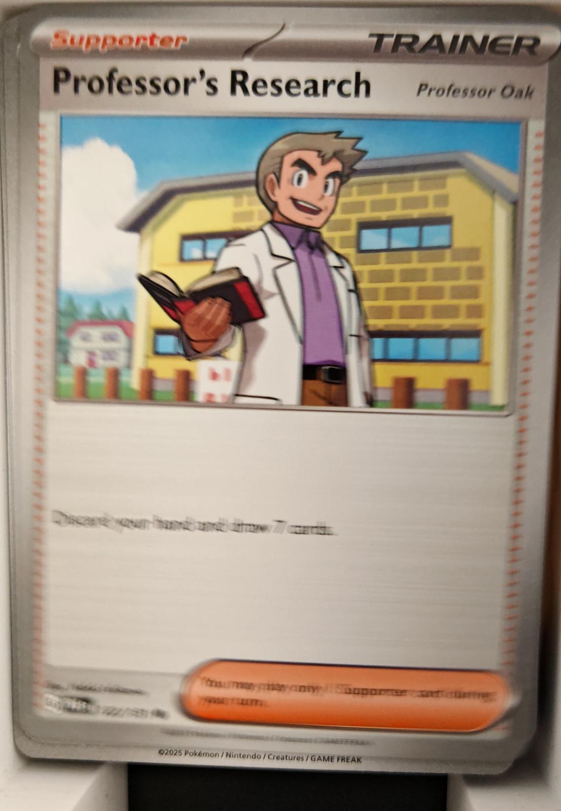 Professor's Research [Professor Oak] - 122/131 - - PRISMATIC EVOLUTIONS - Pokemon - | AA27-61