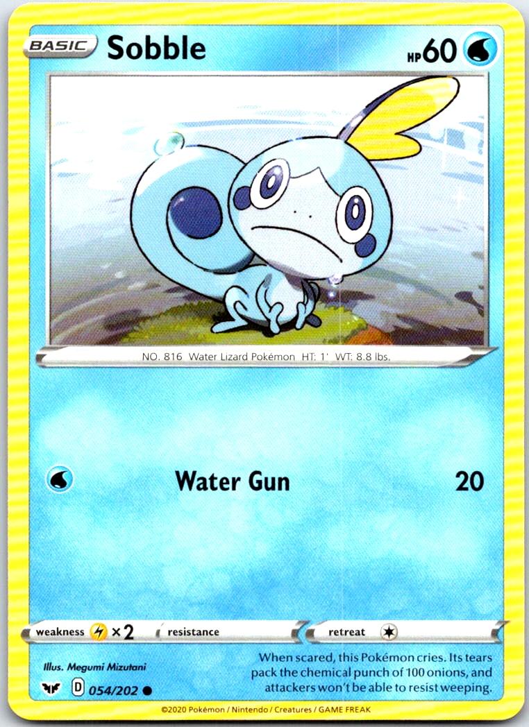 Sobble - 054/202 - - SWORD & SHIELD - Pokemon - Common | AB81-45