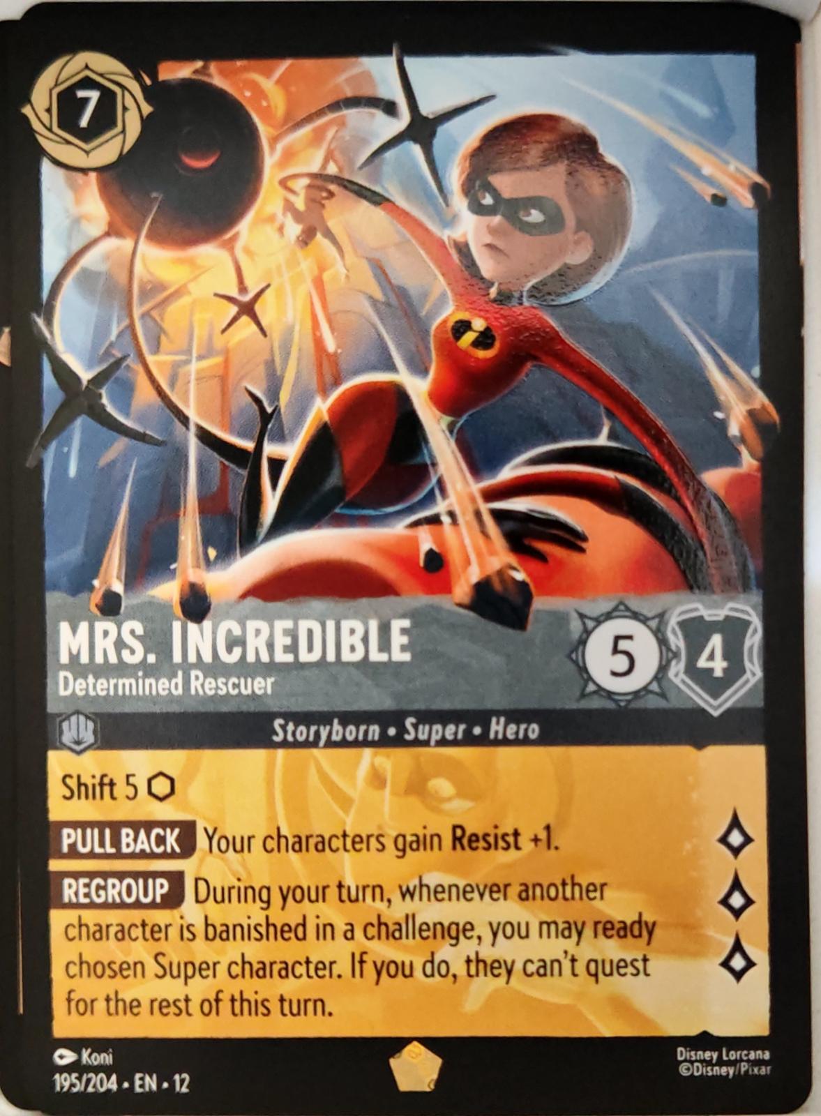 Mrs. Incredible - Determined Rescuer - 195/204 - - WILDS UNKNOWN - Lorcana - | LAA00-3