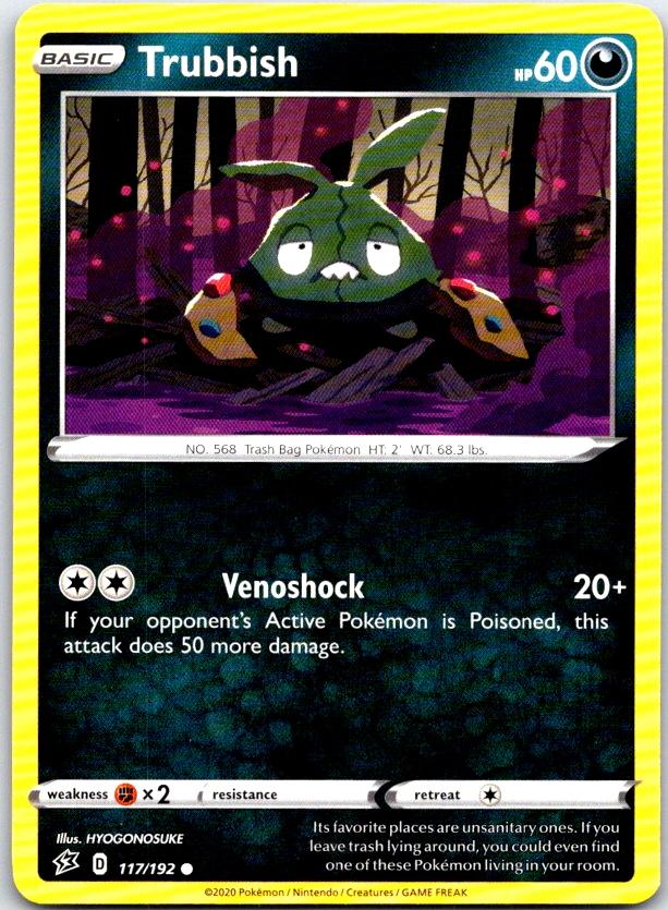 Trubbish - 117/192 - - REBEL CLASH - Pokemon - Common | AC16-36