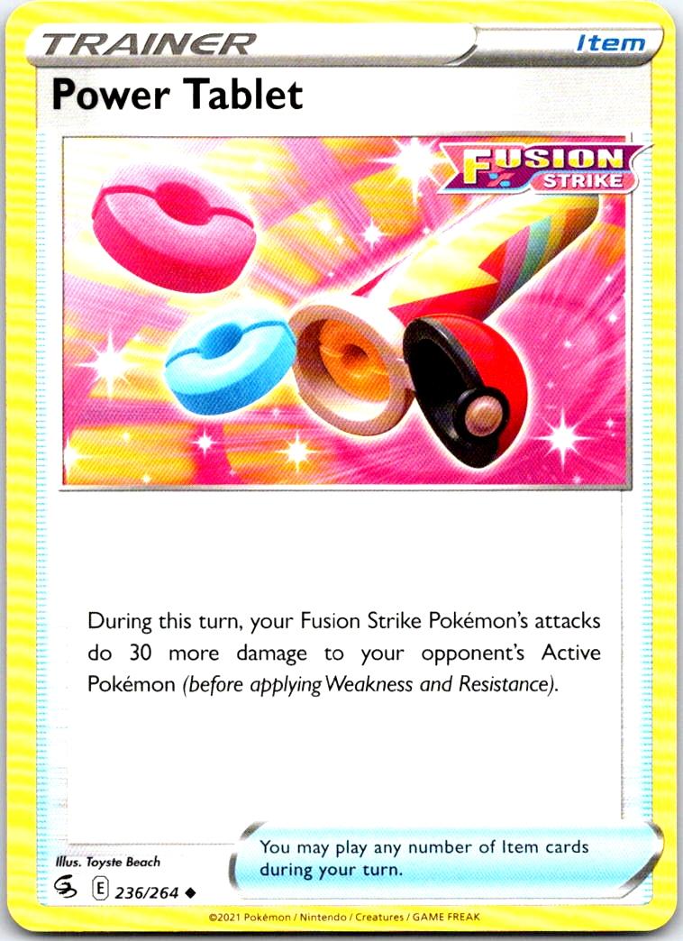 Power Tablet - 236/264 - - FUSION STRIKE - Pokemon - Uncommon | AB16-32