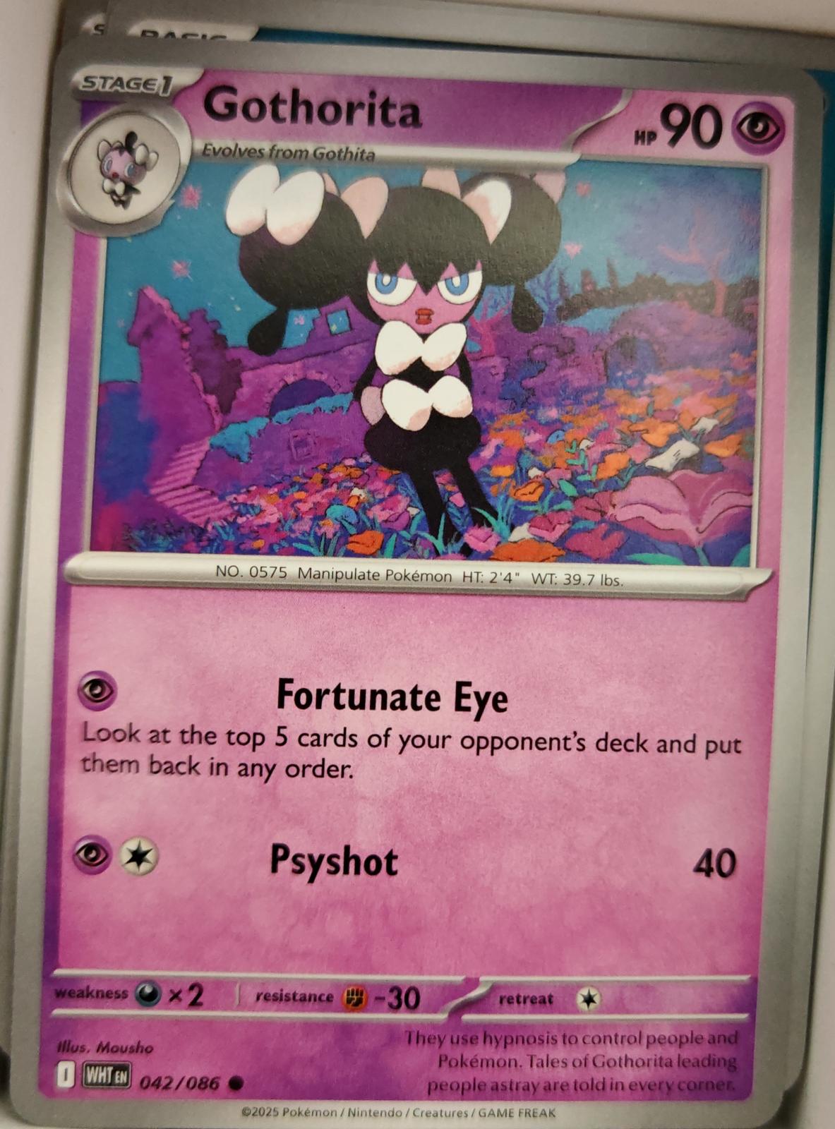 Gothorita - 042/086 - - WHITE FLARE - Pokemon - Common | AA03-85