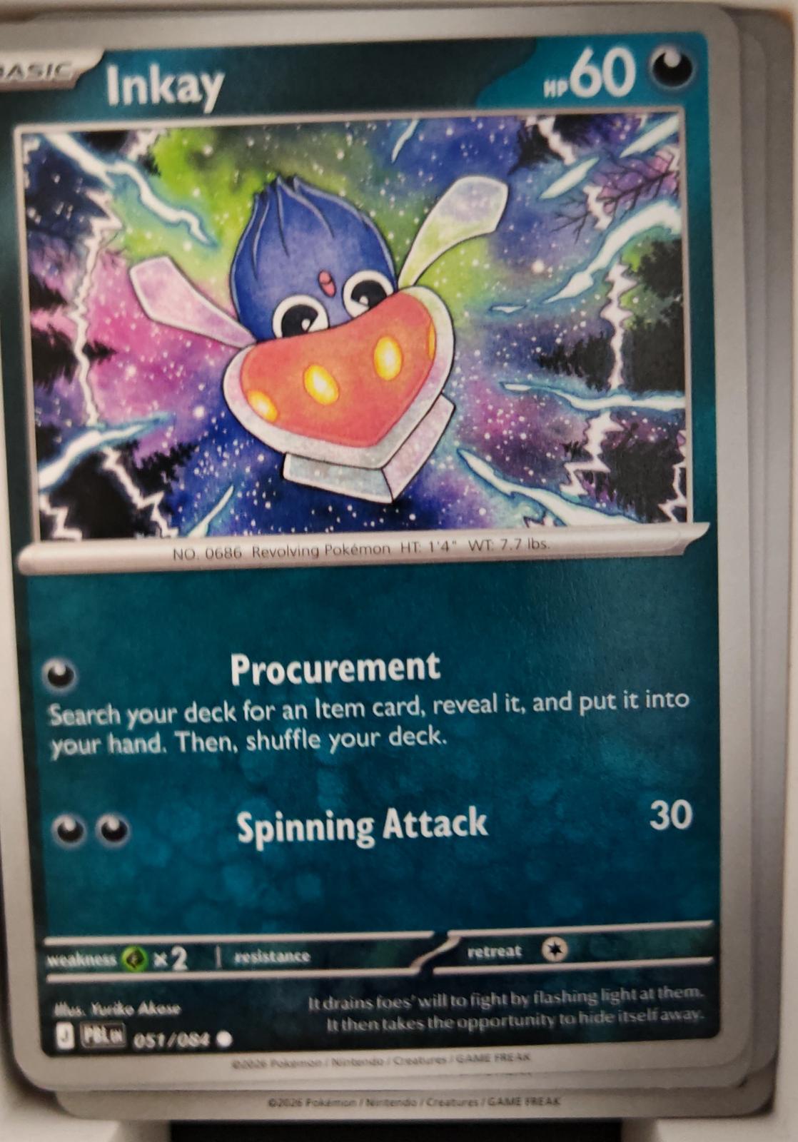 Inkay - 051/084 - - PITCH BLACK - Pokemon - Common | AA28-69