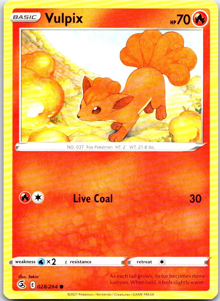 Vulpix - 028/264 - - FUSION STRIKE - Pokemon - Common | AB33-29
