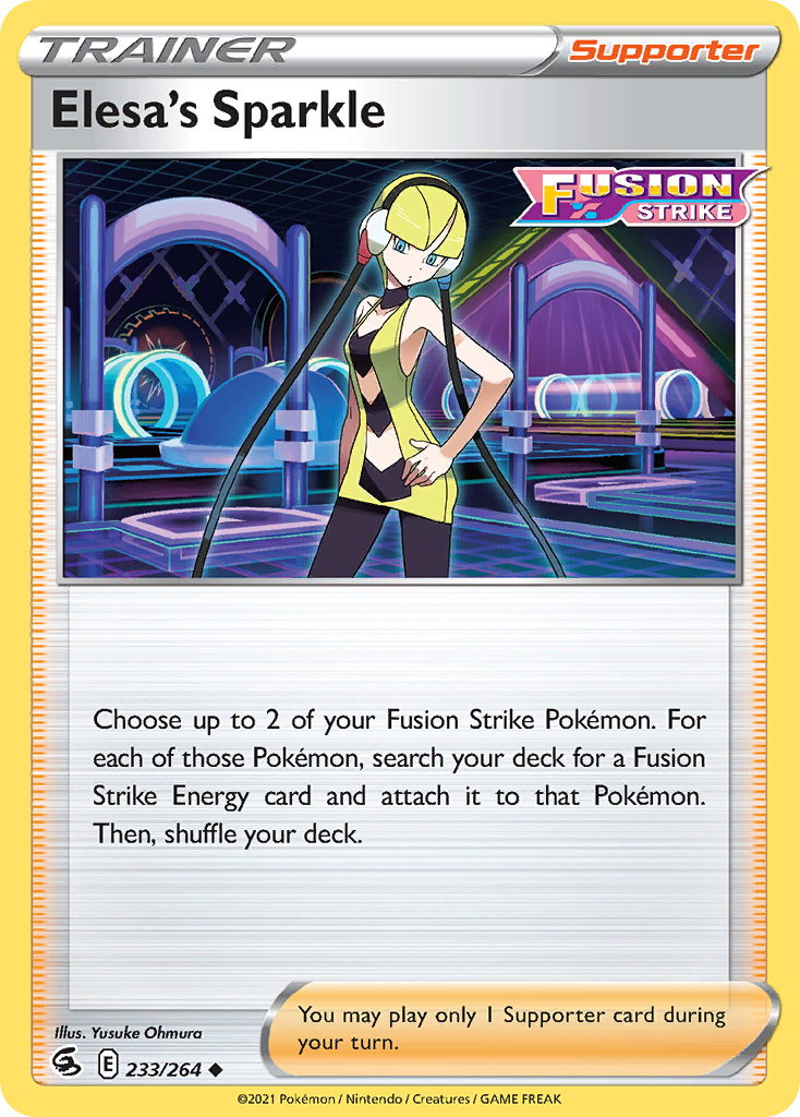 Elesa's Sparkle - 233/264 - - FUSION STRIKE - Pokemon - Uncommon | AA70-37