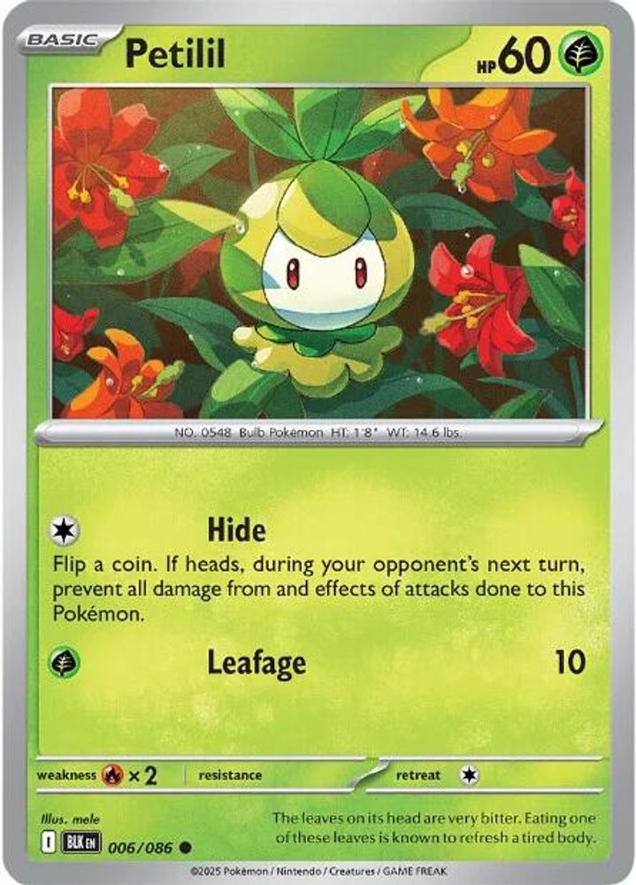 Petilil - 006/086 - - BLACK BOLT - Pokemon - Common | AA47-73