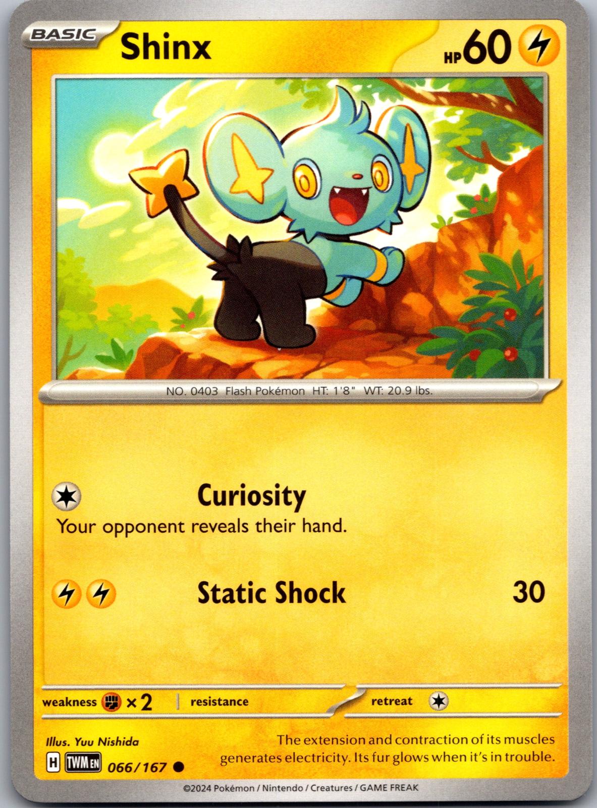 Shinx - 066/167 - - TWILIGHT MASQUERADE - Pokemon - Common | AA85-46