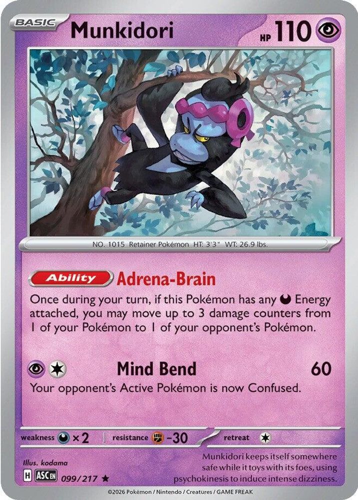Munkidori - 099/217 - Holo - ASCENDED HEROES - Pokemon - Rare | AA120-35
