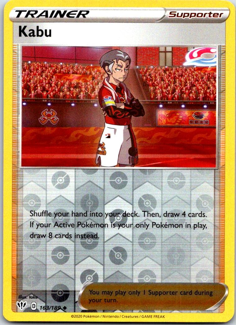 Kabu - 163/189 - Reverse Holo - DARKNESS ABLAZE - Pokemon - Uncommon | AB14-14