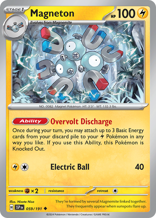 Magneton - 059/191 - - SURGING SPARKS - Pokemon - Uncommon | AA02-40