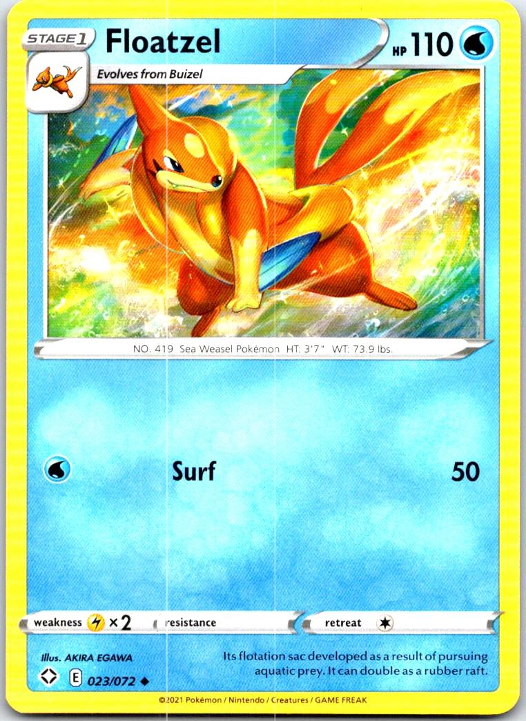 Floatzel - 023/072 - - SHINING FATES - Pokemon - Uncommon | AB44-41