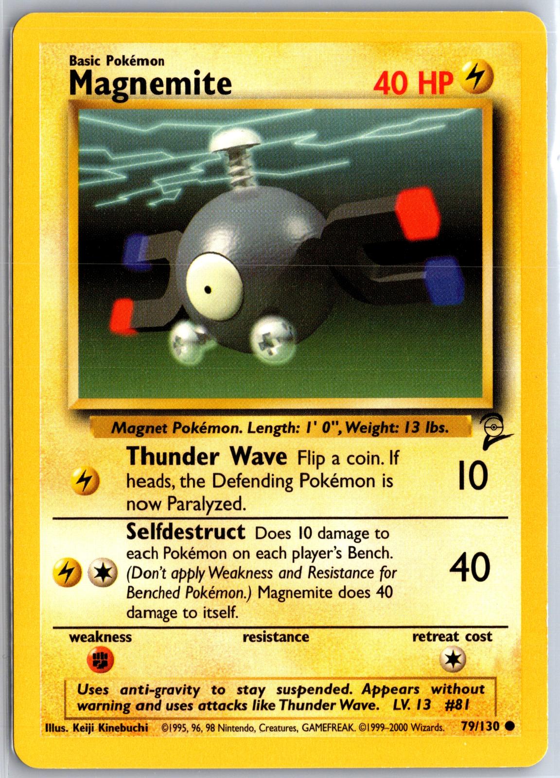 Magnemite - 79/130 - - BASE SET 2 - Pokemon - Common | AA129-43